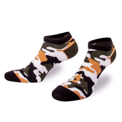 Chaussettes baskets camouflage de PATRON SOCKS - CONFORTABLES, ÉLÉGANTES, UNIQUES !