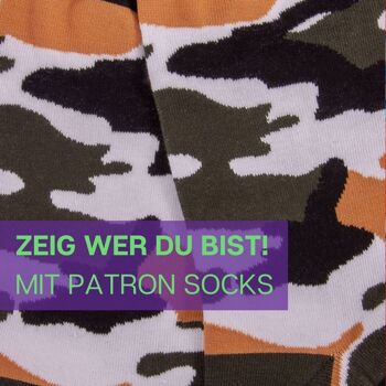 Chaussettes baskets camouflage de PATRON SOCKS - CONFORTABLES, ÉLÉGANTES, UNIQUES ! 5