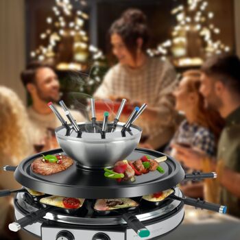 Appareil à raclette et fondue 8 personnes Proficook PC-RG/FD1245 5