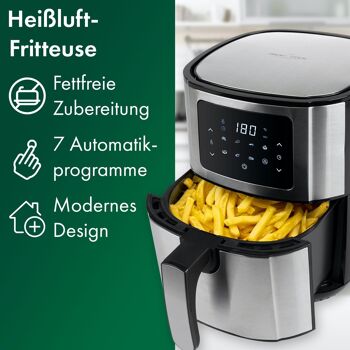 Friteuse à air chaud 5,5L avec écran tactile Proficook PC-FR1239H 7