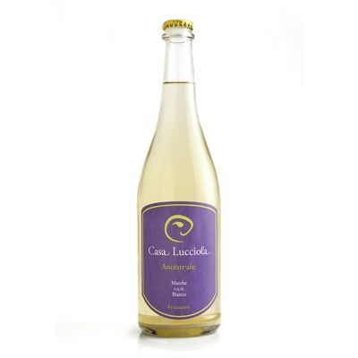 Casa Lucciola Ancestrale 2022, Vino bianco, IGT Marche bianco Frizzante, Pet Nat, 12,5 % Vol, bottiglie 750 ml