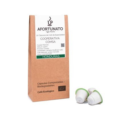 Coffee from Honduras in compostable capsules