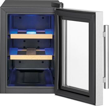 Cave à vin avec porte vitrée et écran LED 17L Proficook PC-WK1231 5