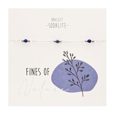 Bracelet - "Fines of nature"  6080sodalite
