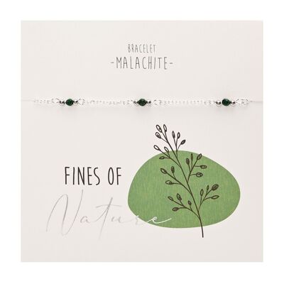 Bracelet - "Fines of nature" 6080malachite
