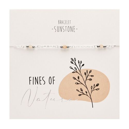Bracelet - "Fines of nature" 6080 sunstone