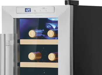 Cave à vin avec porte vitrée et écran LED 23L Proficook PC-WK1233 5