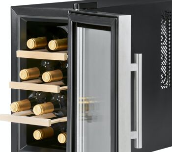 Cave à vin avec porte vitrée et écran LED 23L Proficook PC-WK1233 6