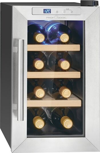 Cave à vin avec porte vitrée et écran LED 23L Proficook PC-WK1233 2