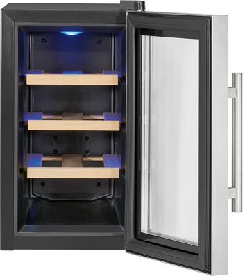 Cave à vin avec porte vitrée et écran LED 23L Proficook PC-WK1233 9