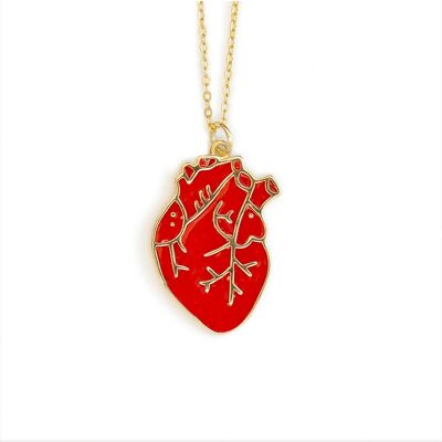 Gold-plated silver pendant Heart