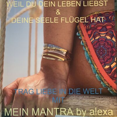 MEIN MANTRA by alexa Leinwandbild 40x60cm