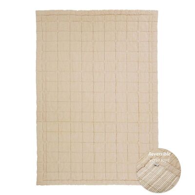 ANNA CARAMEL LAVE M reversible baby rest blanket