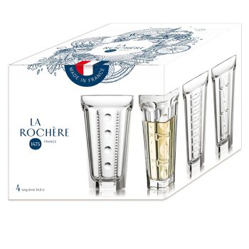 LA ROCHERE SAGA COFFRET 4 VERRES A BOISSON 34CL 4