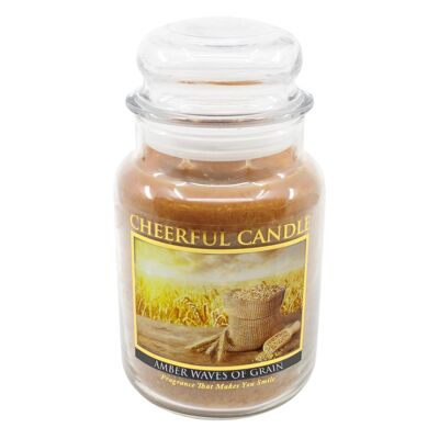 CHEERFUL CANDLE SCENTED CANDLE AMBER WAVES OF GRAIN