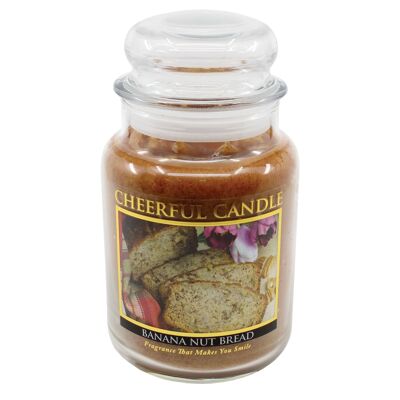 CHEERFUL CANDLE BANANA NUT BREAD SCENTED CANDLE