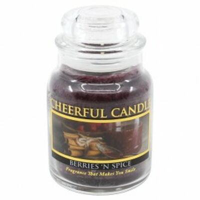 CHEERFUL CANDLE BERRIES'N SPICE SCENTED CANDLE