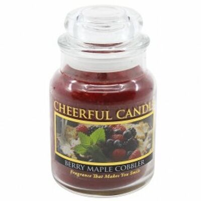 CHEERFUL CANDLE SCENTED CANDLE BERRY MAPLE COBBLER