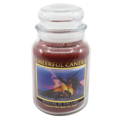CHEERFUL CANDLE BONEFIRE BY THE LAKE SCENTED CANDLE