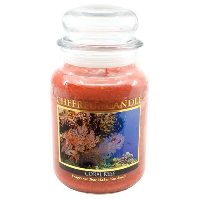 CHEERFUL CANDLE CORAL REEF SCENTED CANDLE