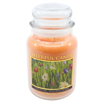 CHEERFUL CANDLE SCENTED CANDLE COUNTRY WILDFLOWRS