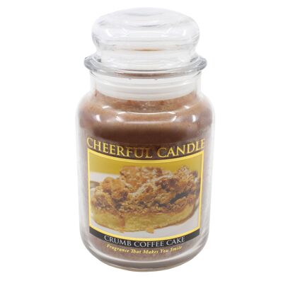 CHEERFUL CANDLE SCENTED CANDLE CRUMB COFFEE CAKE