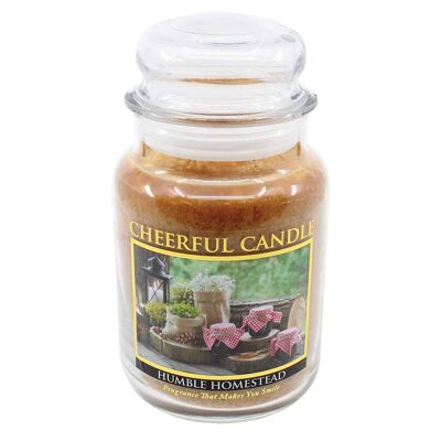 CHEERFUL CANDLE HUMBLE HOMESTEAD SCENTED CANDLE