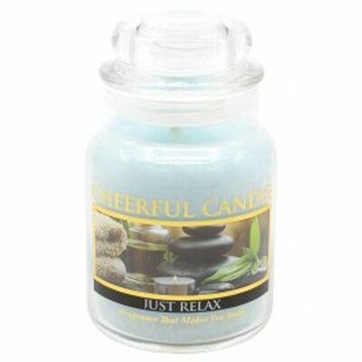 CHEERFUL CANDLE SCENTED CANDLE JUST RELAX