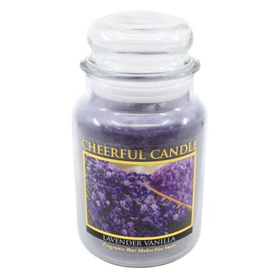 CHEERFUL CANDLE SCENTED CANDLE LAVANDER VANILLA
