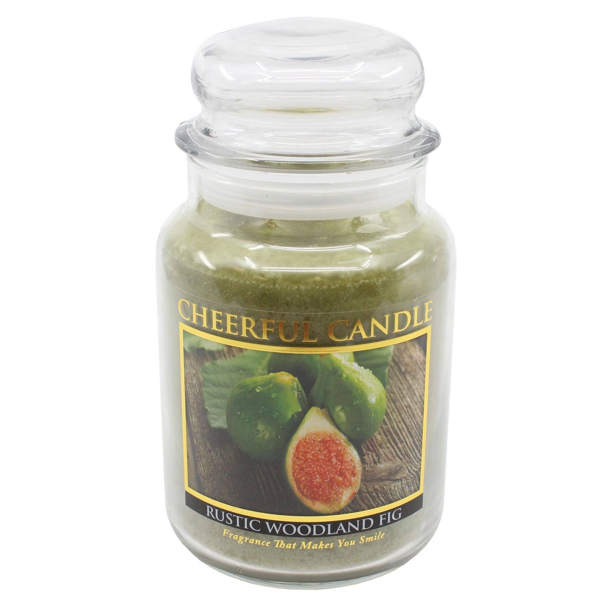 CHEERFUL CANDLE CANDELA PROFUMATA RUSTIC WOODLAND FIG