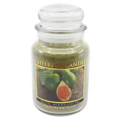 CHEERFUL CANDLE SCENTED CANDLE RUSTIC WOODLAND FIG