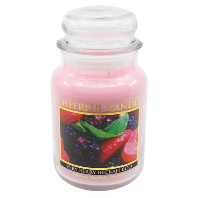 CHEERFUL CANDLE SCENTED CANDLE VERY BERRY BECKAH BOO