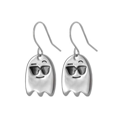 Fa-Boo!-slab silver earrings