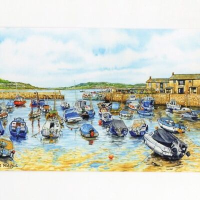Dorset Postcard of Lyme Regis Harbour