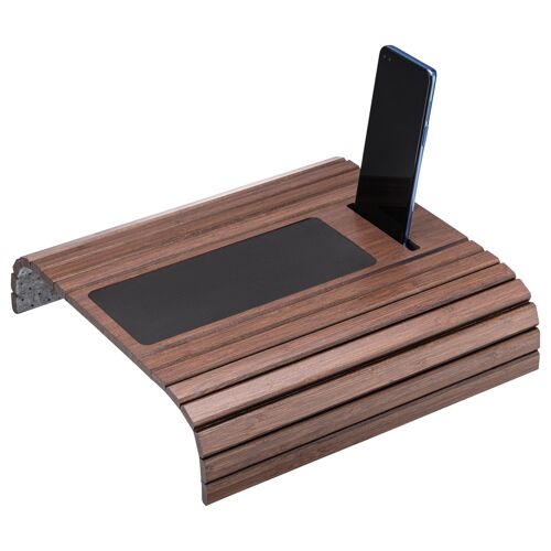 Bamboo sofa arm tray anti-slip pad