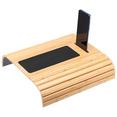 Bamboo sofa arm tray anti-slip pad