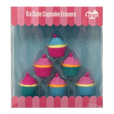 Gomas de borrar para cupcakes