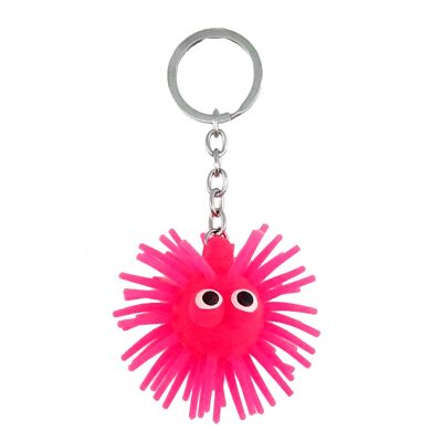Fuzzy Guy Leuchtender Schlüsselanhänger – Pink