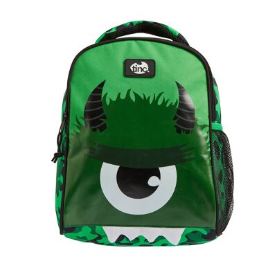 Hugga grüner Monster-Schulrucksack