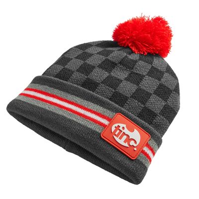 Kronk Black & Red Kids Bobble Hat