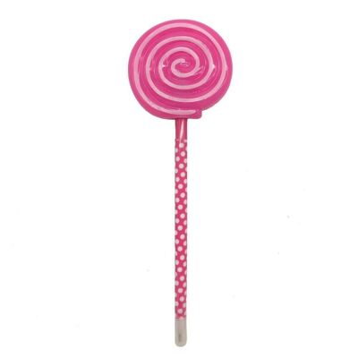 Penna Light Up Lollipop - Rosa