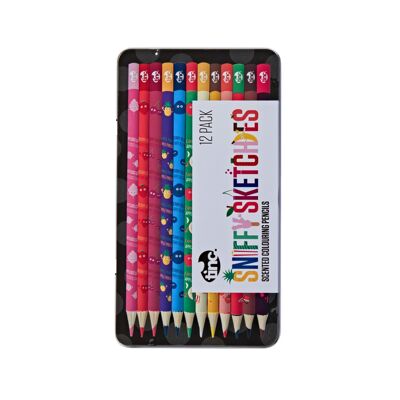 Sniffy Sketchies Scented Colouring Pencils 12pcs Tin