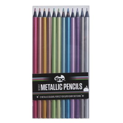 Crayons de couleur métalliques super brillants