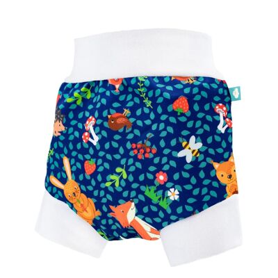 Little Clouds - cloth diaper cover pants V2 (slip pants) - forest animals