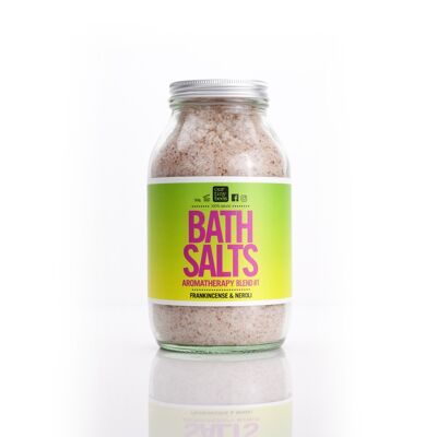 Bath Salt Blend 1 - Frankincense & Neroli essential oil / 500g