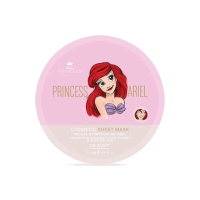 Mad Beauty Disney Pure Princess Ariel - Mascarilla cosmética en forma de hoja