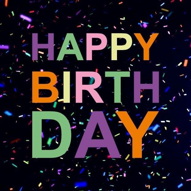 Geschenkkarte - Blumenkarte - Happy Birthday - 7 x 7 cm - 20 Stück - mit Bohrloch