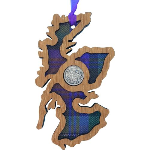 Scotland Map Lucky Sixpence | LS14