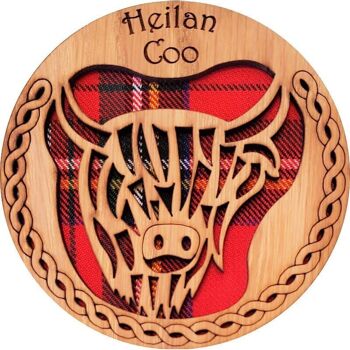 Dessous de verre rond Heilan Coo | LCR06 1