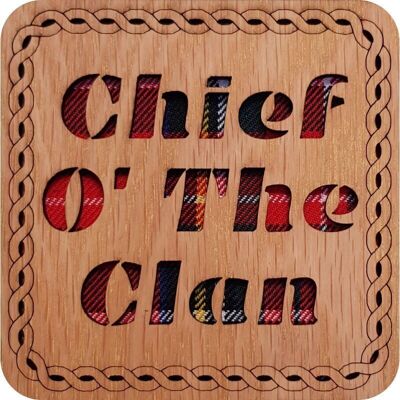 Sottobicchiere quadrato di Chief O' The Clan | LCR15